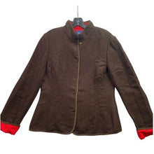 Load image into Gallery viewer, Evan Picone Jacket Womens 10 Wool Blend Snaps Mature Preppy Academia Blazer
