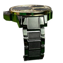 Load image into Gallery viewer, Techno King Watch Mens Iced Hip Hop Crystals Stainless Steel Water Resistant
