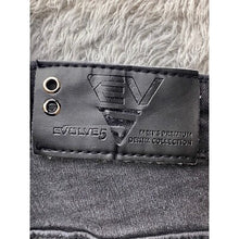 Load image into Gallery viewer, Evolve 5 Jeans Mens 32x32 Distressed Slim Fit Black fade Destroyed Punk Y2K
