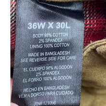 Load image into Gallery viewer, Weatherproof Pants Mens 36X30 Flannel Lined Workwear Outdoors Khaki Streetwear
