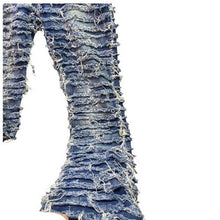 Load image into Gallery viewer, Another Hype Piece AHP Jeans Mens 40x36 Distressed Thrashed Grunge Streetwear
