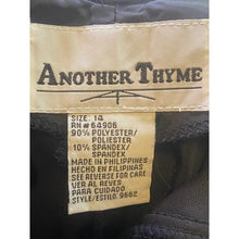 Load image into Gallery viewer, Another Thyme  Dress Womens 14 Black Velvet Party Cocktail Old Money Strappy
