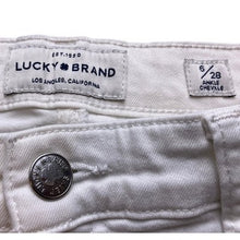 Load image into Gallery viewer, Lucky Brand Jeans Womens 6/28 Ankle Stretch Cheville White Denim Mid Rise
