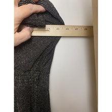 Load image into Gallery viewer, Torrid Jumpsuit Womens 4 (4X) Black Gold Metallic Plunge Neck Stretch Festival
