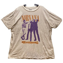 Load image into Gallery viewer, Nirvana Shirt Mens Extra Large Nevermind Beige Grunge Rock n Roll Kurt Cobain

