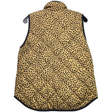 Load image into Gallery viewer, J. Crew Vest Quilted Cheetah Leopard Full Zip Mature Preppy Academia Streetwear

