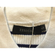 Load image into Gallery viewer, ZESICA Sweater Womens Small Striped Knit Ribbed Long Sleeve Collar Pullover NWT

