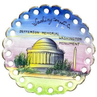 Washington DC Souvenir Trinket Tray Jefferson Memorial Monument Wall Decor