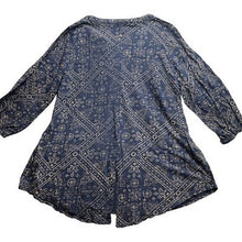 Load image into Gallery viewer, Lucky Brand Shirt Womens 1XL Bandana AOP Boho Flowy Festival Everyday Streetwear
