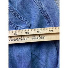Load image into Gallery viewer, Anthropologie Jacket Womens Large Denim Bomber Snap Preppy Academia Everyday NWT
