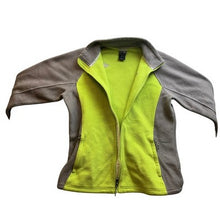 Load image into Gallery viewer, The North Face Jacket Womens Large Fleece Gray &amp; Green Full Zip Outdoor Coat
