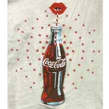 Load image into Gallery viewer, Coca-Cola Shirt Womens Medium Graphic AOP Double Sided Cropped Streetwear

