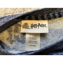Load image into Gallery viewer, Harry Potter Shirt Womens Large Slate Blue Wizard AOP Drawstring Waist
