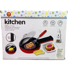 Load image into Gallery viewer, Pretend Play Kitchen Cooking Set Educational Sensory Toy Pan Food

