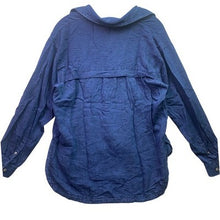 Load image into Gallery viewer, Banana Republic Shirt Womens Small Blue Lyocell Button Down Oversized Flowy
