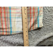 Load image into Gallery viewer, Alan Flusser Shirt Mens Medium Plaid Preppy Academia Office Career Contrast Cuff
