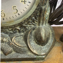 Load image into Gallery viewer, Vintage Galter Products Co Spartus Mantel Clock Electric Horse Country Western
