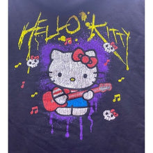 Load image into Gallery viewer, Hello Kitty Hoodie Womens Large Script Spell Out Skulls Grunge Streetwear
