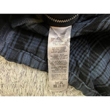 Load image into Gallery viewer, Paul Smith Shirt Mens Medium Blue Plaid Side Zip Italy Academia Preppy
