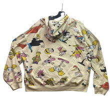 Load image into Gallery viewer, Cartoon Network Hoodie Womens 2XL Sweatshirt AOP Character Grim Pull Over Crop
