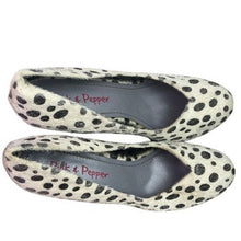 Load image into Gallery viewer, Dalmation Print Platform Stiletto Heels Womens 9M Hair Spots
