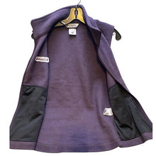 Load image into Gallery viewer, Columbia Vest Women's Medium Full Zip Pockets Plum Athleisure Fleece Outdoor
