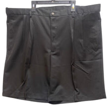 Load image into Gallery viewer, Haggar Shorts Size 42 Cool 100 Flex Waist Pleated Front Black NWT
