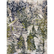 Load image into Gallery viewer, Christopher Banks Shacket Womens Small Petite Cabin AOP Full Zip Career Festival
