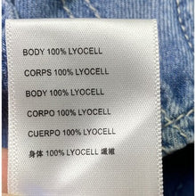 Load image into Gallery viewer, Anthropologie Jacket Womens Large Denim Bomber Snap Preppy Academia Everyday NWT
