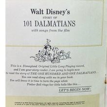Load image into Gallery viewer, 1965 101 Dalmatians Disneyland Record and Book 305 Vinyl 33 1/3 RPM
