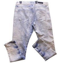 Load image into Gallery viewer, CJ Black Jeans Mens 34x34 Light Wash Distressed Skinny Flex Streetwear Premium

