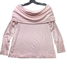 Load image into Gallery viewer, Lilly Pulitzer Sweater Womens Medium Pink Off Shoulder Cowl Neck Preppy Academia
