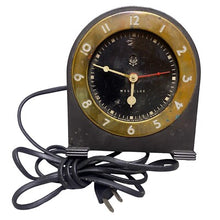 Load image into Gallery viewer, Vintage Art Deco Westclox Silent Knight Electric Alarm Clock Metal Untested
