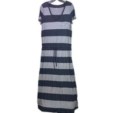 Load image into Gallery viewer, CASLON Dress Womens Large Maxi Office Career Striped Beachy Coastal Travel
