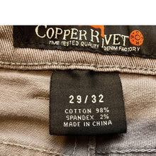Load image into Gallery viewer, Copper Rivet Jeans Mens 29x32 Gray Slim Fit Straight Leg Stretchy Academia
