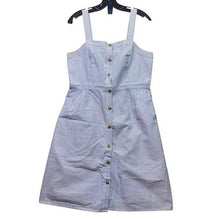 Load image into Gallery viewer, J. Crew Dress Womens 10 Seersucker Stripe Beachy Coastal Preppy Academia
