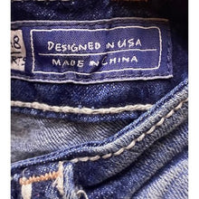 Load image into Gallery viewer, Miss Me Shorts Womens 22 Blue Demin Easy Embellished Pockets Distressed Bermuda
