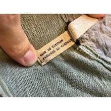 Load image into Gallery viewer, Free People Shirt Womens Medium Oversized Dip Dye Tunic Top Raw Hem Linen Blend
