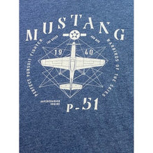 Load image into Gallery viewer, Mustang P-51 Shirt Mens Extra Large Aviation Military Airplane Spell Out
