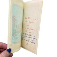 Load image into Gallery viewer, Vintage Vietnam Handpainted Silk Christmas Card
