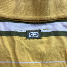 Load image into Gallery viewer, Ecko Unltd Shirt Mens Large Yellow Stripe Logo Polo Preppy Academia Streetwear
