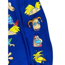 Load image into Gallery viewer, Nickelodeon Sweatshirt Women Extra Large AOP Sleeve Hits 90s Cartoons Streetwear
