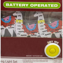 Load image into Gallery viewer, 3 Pack Llama LED String Lights Battery Operated Indoor Outdoor Christmas

