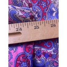Load image into Gallery viewer, Talbots Sweater Woman 2XL Blue Pink Paisley AOP 3/4 Sleeve Mature Plus
