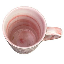 Load image into Gallery viewer, Pink Flamingo Mug Elegance Gold Trim Coffee Tea Cup Swirl Marble NIB
