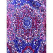 Load image into Gallery viewer, Talbots Sweater Woman 2XL Blue Pink Paisley AOP 3/4 Sleeve Mature Plus
