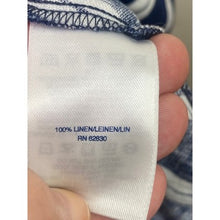 Load image into Gallery viewer, Lands End Dress Womens 1XL Linen Nautical Costal Beachy Sleeveless Stripes
