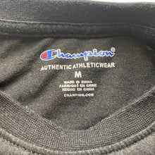 Load image into Gallery viewer, Wu-Tang Protect Ya Neck Shirt Womens Medium Black Champion Spell Out Glitter
