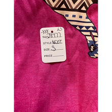 Load image into Gallery viewer, Crooked River Shirt Womens Small Pink Rodeo South Western Aztec Horse Race NWOT
