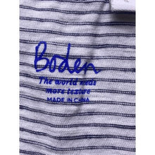 Load image into Gallery viewer, Boden Shirt Womens Small Striped V Neck Grunge Short Sleeve Casual Streetwear
